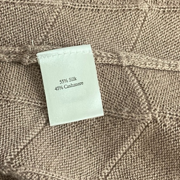 Pure Collection Silk and Cashmere Blend Mini Chevron Skirt - Picture 11 of 12